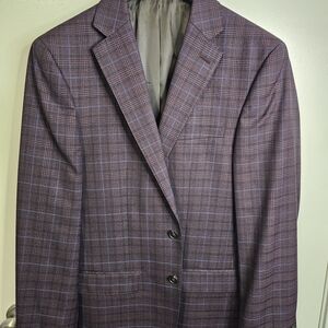 Men's Calvin Klein Purple Plaid Blazer 40s